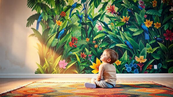 5 papiers peints pour immerger votre enfant dans la jungle
